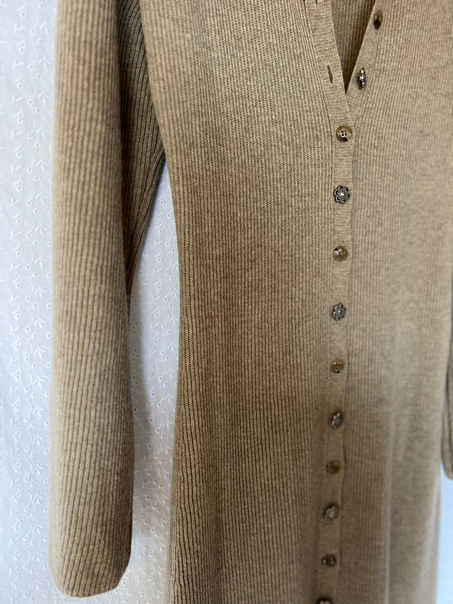 Nanushka Tan Cashmere Blend Sweater Dress