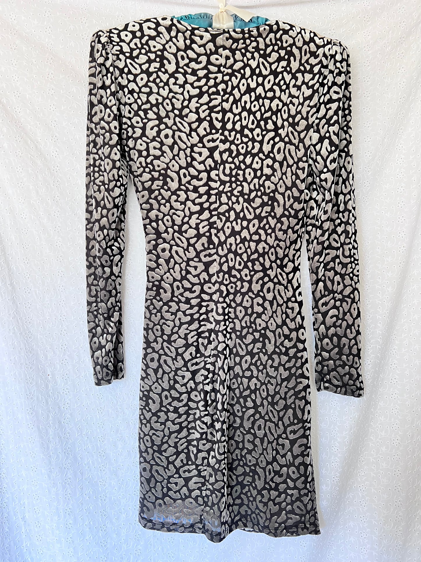 ASTR The Label Yasmin Dress In Silver Leopard