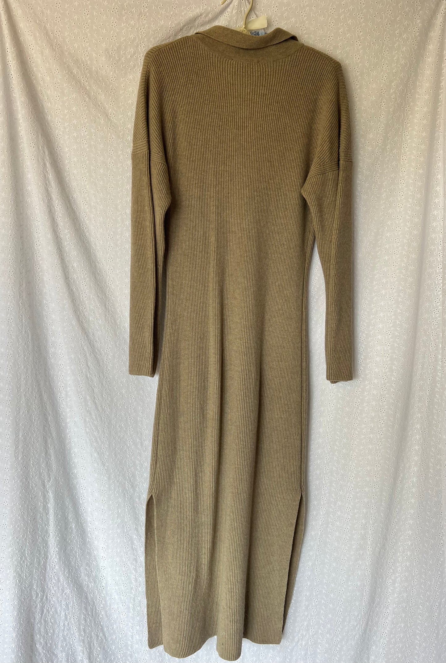 Nanushka Tan Cashmere Blend Sweater Dress